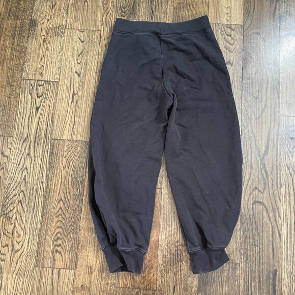 Tibi Calder Sculpted Jogger Sweatpants Black Cotton French Terry XS - Picture 11 of 11